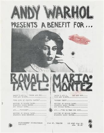 MARIO MONTEZ (1935-2013)  Group of fliers for screenings of films starring Montez.